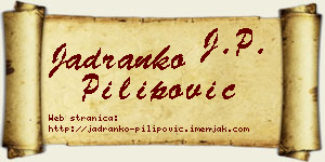 Jadranko Pilipović vizit kartica